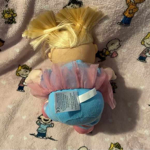 2015 Cabbage Patch Kids Blonde Hair Green Eyes Ballet Ballerina Outfit Blue - Picture 4 of 6